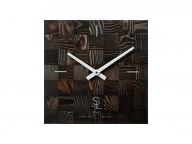 Часы настенные SLT 5195 CHESS BLACK WOOD в Хандыге - handyga.mebel-nsk.ru | фото