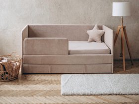 Диван-кровать Happy (бежевый) в Хандыге - handyga.mebel-nsk.ru | фото