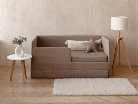 Диван-кровать Happy (капучино) в Хандыге - handyga.mebel-nsk.ru | фото