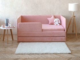 Диван-кровать Happy (коралловый) в Хандыге - handyga.mebel-nsk.ru | фото