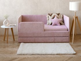 Диван-кровать Happy (розовый) в Хандыге - handyga.mebel-nsk.ru | фото