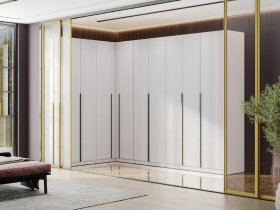 Гардеробная Эккервуд (белый) в Хандыге - handyga.mebel-nsk.ru | фото