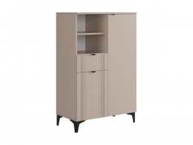 Комод 2 Рич (кашемир/фрапучино матовый/черный) в Хандыге - handyga.mebel-nsk.ru | фото