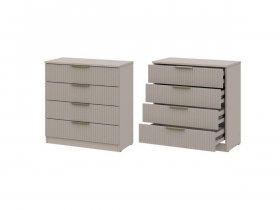 Комод 4 ящика (МДФ) Эккервуд (меланж) в Хандыге - handyga.mebel-nsk.ru | фото