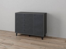 Комод «Катрин-13» (графит/гранит лофт) в Хандыге - handyga.mebel-nsk.ru | фото