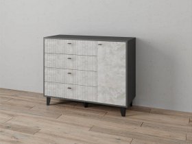 Комод «Катрин-13» (графит/мальта) в Хандыге - handyga.mebel-nsk.ru | фото