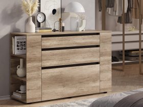 Комод КМ-06 Энигма (венге/дуб каньон) в Хандыге - handyga.mebel-nsk.ru | фото