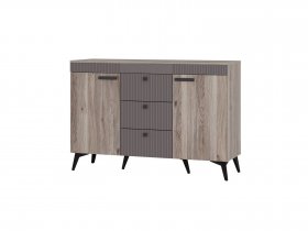 Комод КМ-12 Кассандра (дуб смоки/MF14) в Хандыге - handyga.mebel-nsk.ru | фото