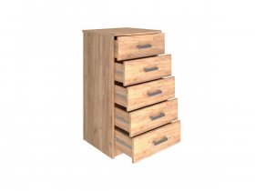Комод Км004.1 Ирина (дуб крафт золотой) в Хандыге - handyga.mebel-nsk.ru | фото