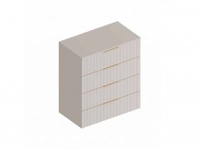 Комод с 4 ящ. «Тефия» (тефия/софт сантьяго) в Хандыге - handyga.mebel-nsk.ru | фото