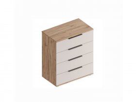 Комод с ящиками Сицилия (дуб альпийский/тефия) в Хандыге - handyga.mebel-nsk.ru | фото