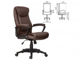 Кресло офисное BRABIX Enter EX-511, коричневое в Хандыге - handyga.mebel-nsk.ru | фото