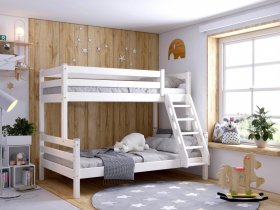 Кровать двухъярусная Адель (белый) в Хандыге - handyga.mebel-nsk.ru | фото