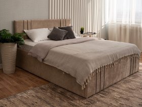 Кровать двуспальная 1,4м с подъем. мех. Леванте в Хандыге - handyga.mebel-nsk.ru | фото
