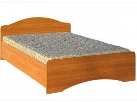 Кровать двуспальная 1,6м-1 (круглая спинка) в Хандыге - handyga.mebel-nsk.ru | фото