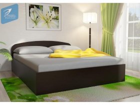 Кровать двуспальная 1,6м с подъем. мех. (венге) в Хандыге - handyga.mebel-nsk.ru | фото