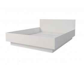 Кровать двуспальная Мебелевс 1,6 м (белый) в Хандыге - handyga.mebel-nsk.ru | фото