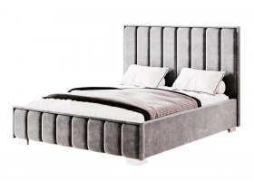 Кровать двуспальная с под.мех. 1,6м Мирабель (графит) в Хандыге - handyga.mebel-nsk.ru | фото