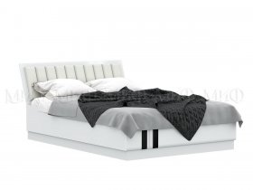 Кровать двуспальная с подъем.мех. 1,6м Магнолия в Хандыге - handyga.mebel-nsk.ru | фото