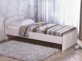 Кровать односпальная 80 с низкой спинкой (ясень шимо светлый) в Хандыге - handyga.mebel-nsk.ru | фото