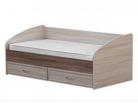 Кровать односпальная с ящиками 0,9 м-1 в Хандыге - handyga.mebel-nsk.ru | фото