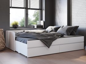 Кровать-трансформер Симпл КР-51 (белый) в Хандыге - handyga.mebel-nsk.ru | фото