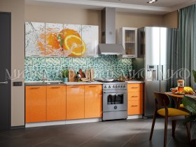 Кухонный гарнитур Апельсин в Хандыге - handyga.mebel-nsk.ru | фото