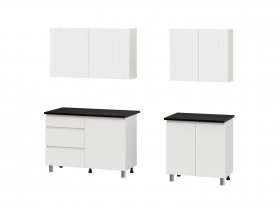 Кухонный гарнитур Эккервуд (2,0м) (SAFE) (белый) в Хандыге - handyga.mebel-nsk.ru | фото