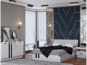 Модульная спальня Магнолия  (белый глянец) в Хандыге - handyga.mebel-nsk.ru | фото