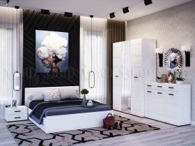 Модульная спальня Нэнси NEW в Хандыге - handyga.mebel-nsk.ru | фото