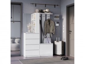 Прихожая Симпл ПР-04 (белый) в Хандыге - handyga.mebel-nsk.ru | фото
