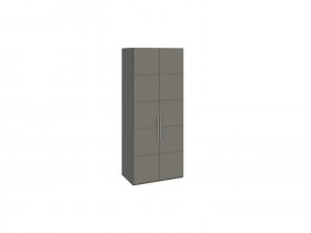 Шкаф для одежды с 2 дверями Наоми (джут/фон серый) СМ-208.07.03 в Хандыге - handyga.mebel-nsk.ru | фото