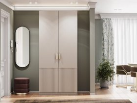 Шкаф двухстворчатый Эккервуд (Нью) (меланж) в Хандыге - handyga.mebel-nsk.ru | фото