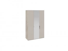 Шкаф комбинированный с 2 глухими и 1 зеркальной дверями правый Эмбер СМ-348.07.010R в Хандыге - handyga.mebel-nsk.ru | фото