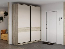 Шкаф-купе Бостон ШК-005 (2.0 м) (дуб крафт серый/кашемир) в Хандыге - handyga.mebel-nsk.ru | фото