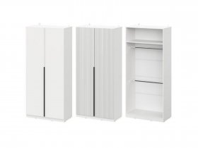 Шкаф ШК-100 Эккервуд (белый) в Хандыге - handyga.mebel-nsk.ru | фото