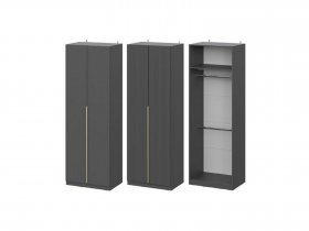 Шкаф ШК-75 Эккервуд (графит) в Хандыге - handyga.mebel-nsk.ru | фото