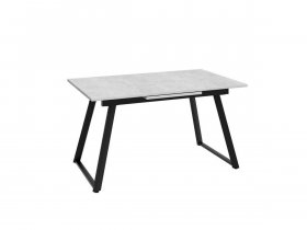 Стол обеденный Титан Ст044 (цемент светлый/черный муар) в Хандыге - handyga.mebel-nsk.ru | фото