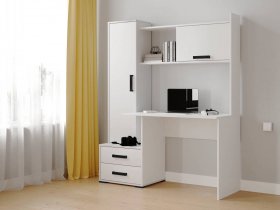 Стол письменный «Квартет-9» (белый) в Хандыге - handyga.mebel-nsk.ru | фото