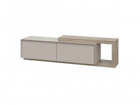 Тумба под ТВ 22 J-КШ Этна (дуб эндгрей/кашемир) в Хандыге - handyga.mebel-nsk.ru | фото