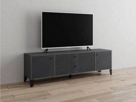 Тумба под ТВ Парус-10 (графит/гранит лофт) в Хандыге - handyga.mebel-nsk.ru | фото