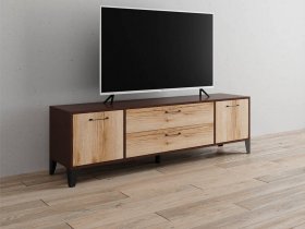 Тумба под ТВ Парус-13 (венге/дуб делано) в Хандыге - handyga.mebel-nsk.ru | фото