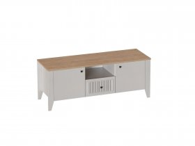 Тумба узкая 2дв. 1ящ. Валенсия (гостиная) в Хандыге - handyga.mebel-nsk.ru | фото